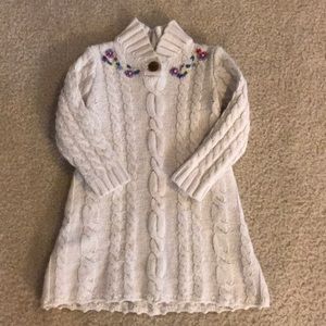 Hanna Andersson Size 90cm cream wool dress